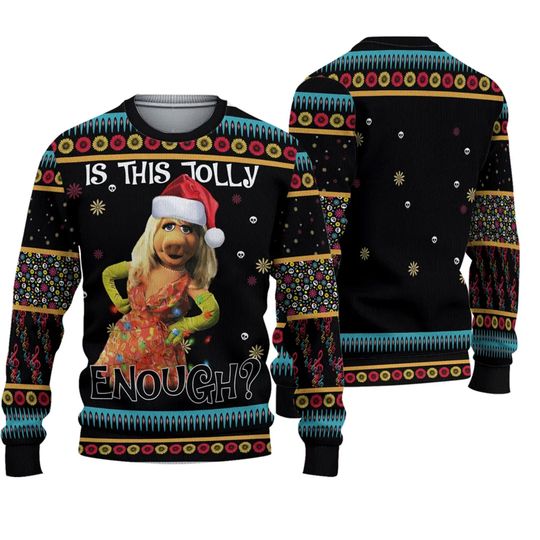 Is This Jolly Enough 3D Sweater, US Comedy Movie Ugly Christmas Sweater, Xmas Sweater - Image 2