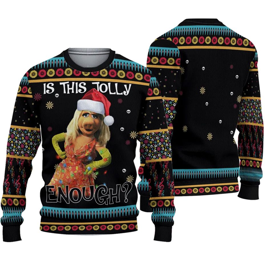 Is This Jolly Enough 3D Sweater, US Comedy Movie Ugly Christmas Sweater, Xmas Sweater