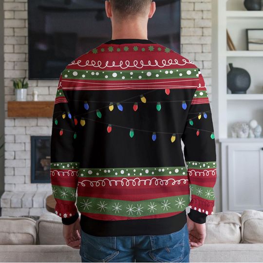 Is This Jolly Enough funny character Ugly Christmas Sweater, funny character Ugly Sweater - Image 7