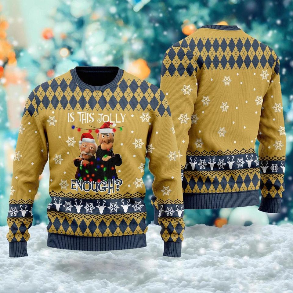 Is This Jolly Enough Mupp.ett Ugly Christmas Sweater, Mupp.ett Xmas Sweatshirt