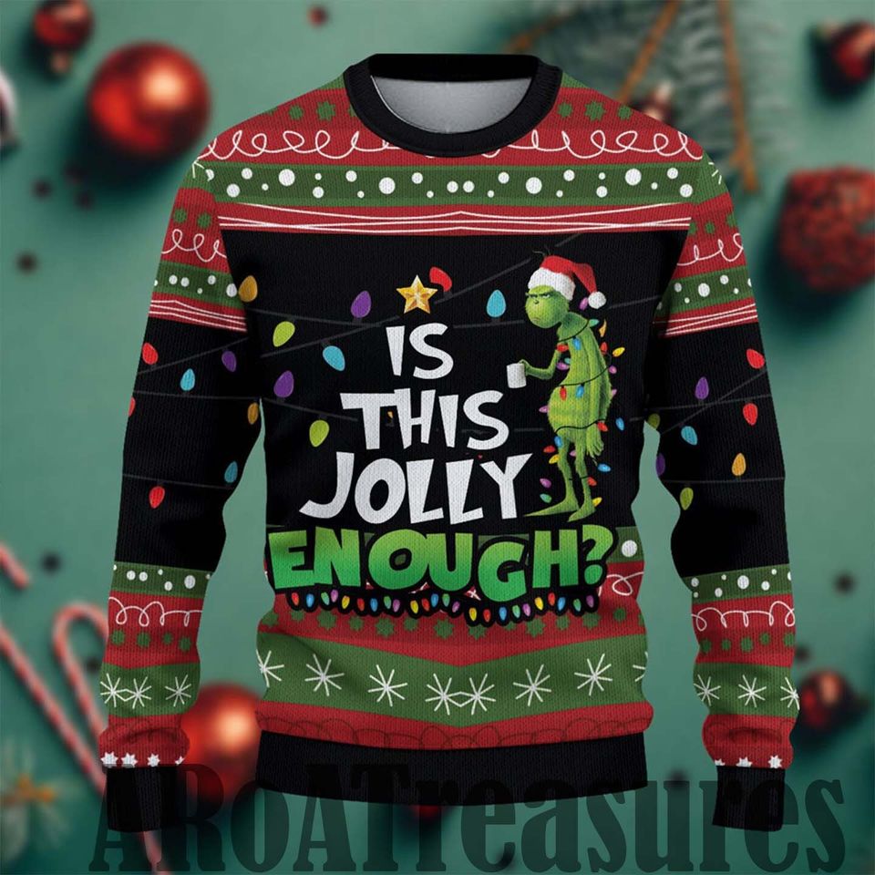 Is This Jolly Enought Christmas Sweater Shirt
