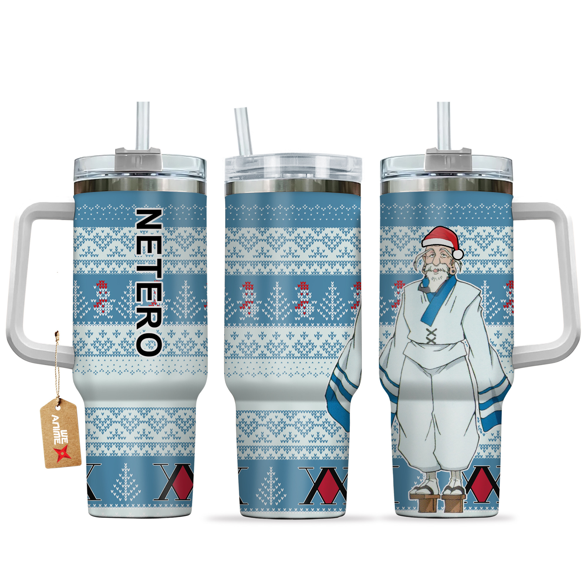 Isaac Netero Hunter x Hunter Anime Custom Stanley Cup 40 oz 30 oz Tumbler With HandleTVC2301158