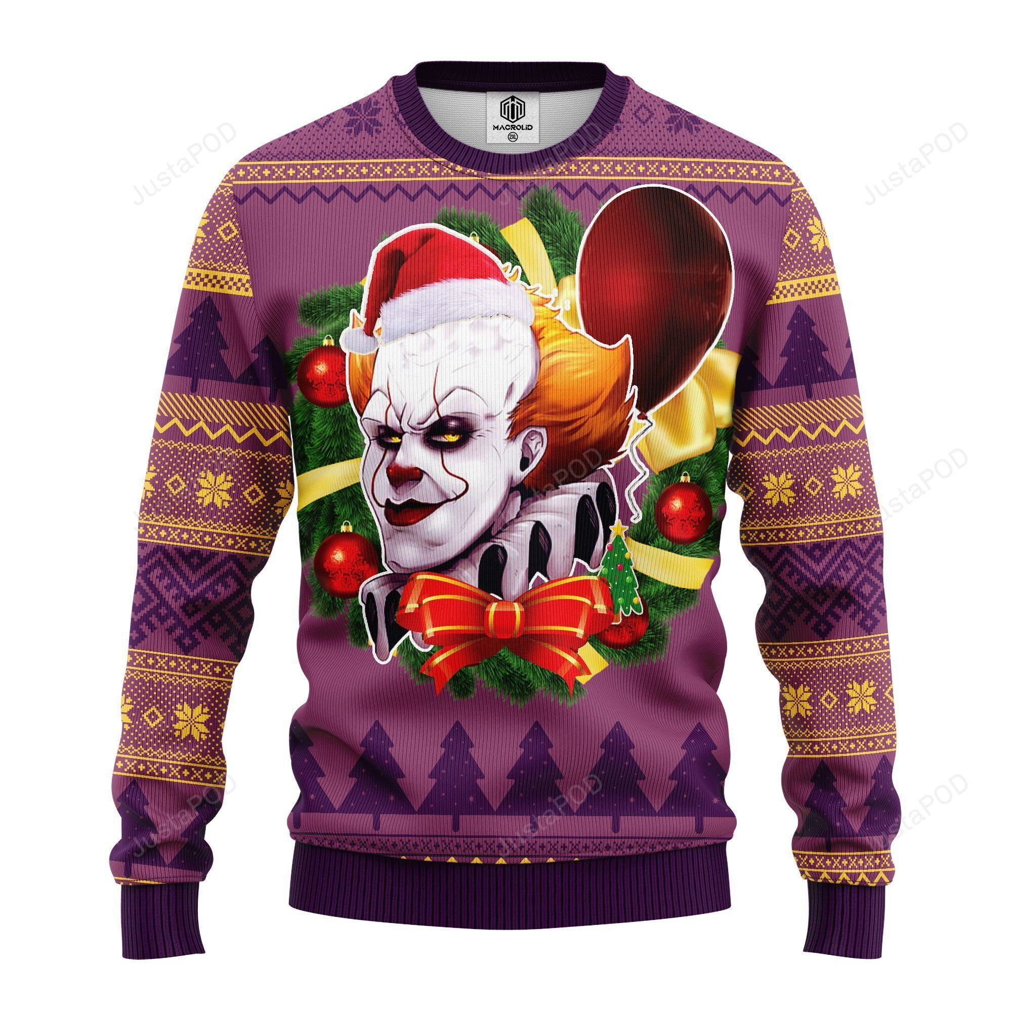 It Ugly Christmas Sweater Adult 3D Funny Matching for family