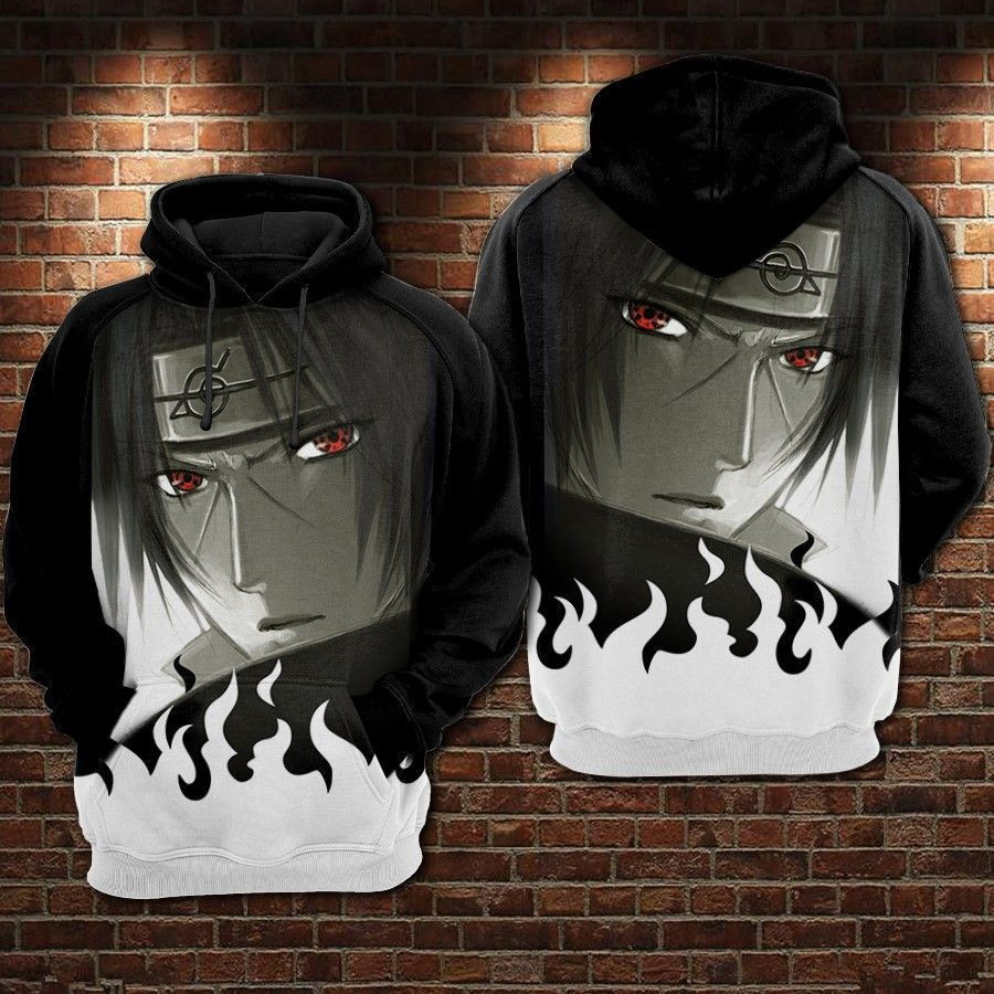 Itachi Uchiha Naruto 3D All Over Print Hoodie, Zip Hoodie