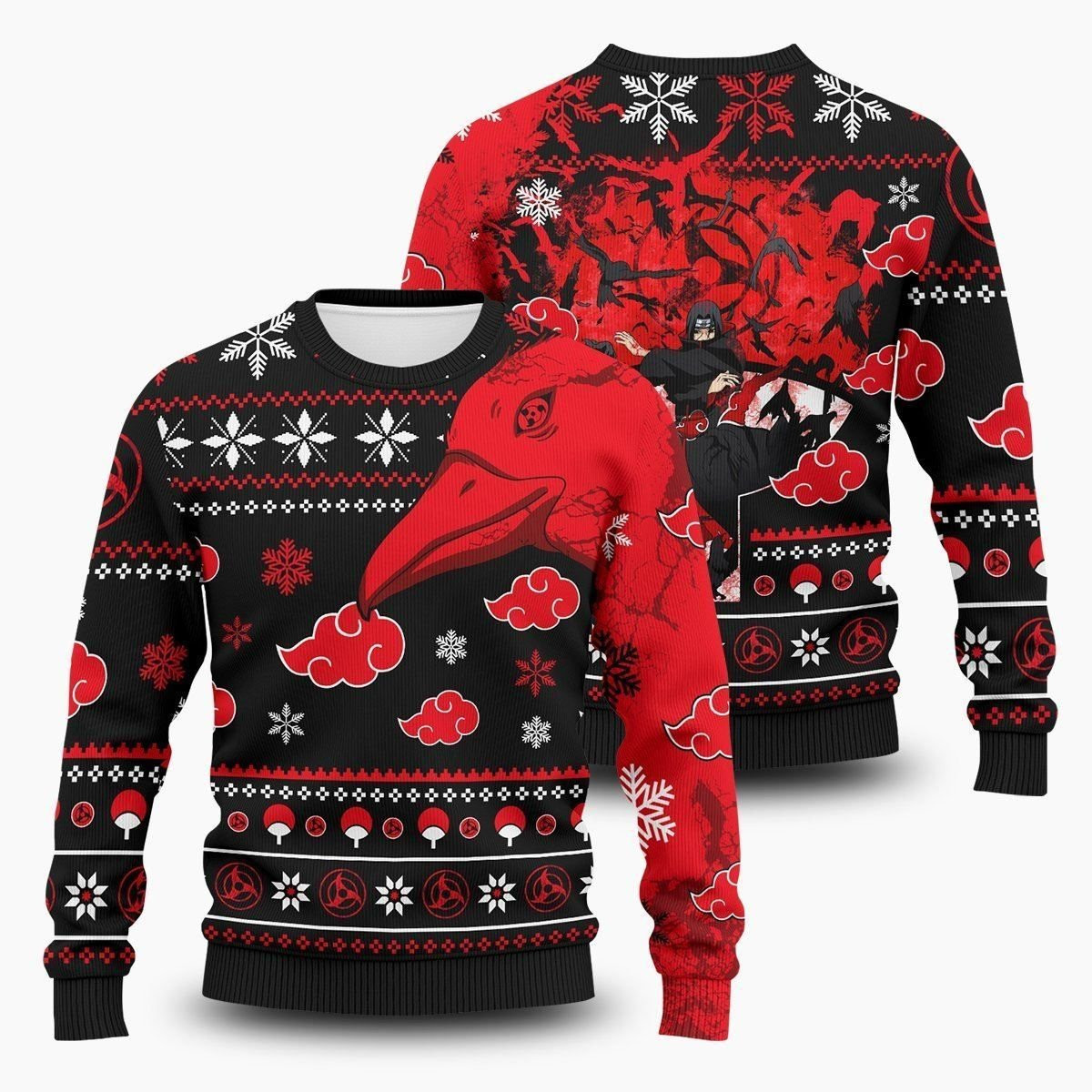 Itachi Ugly Christmas Sweater Adult 3D Funny Matching for family