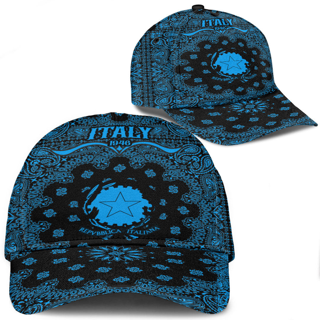 Italy Classic Cap Paisley Bandana Never Out of Date" Personalized Cap Trucker Hats Custom Hats Gifts For Men & Women"