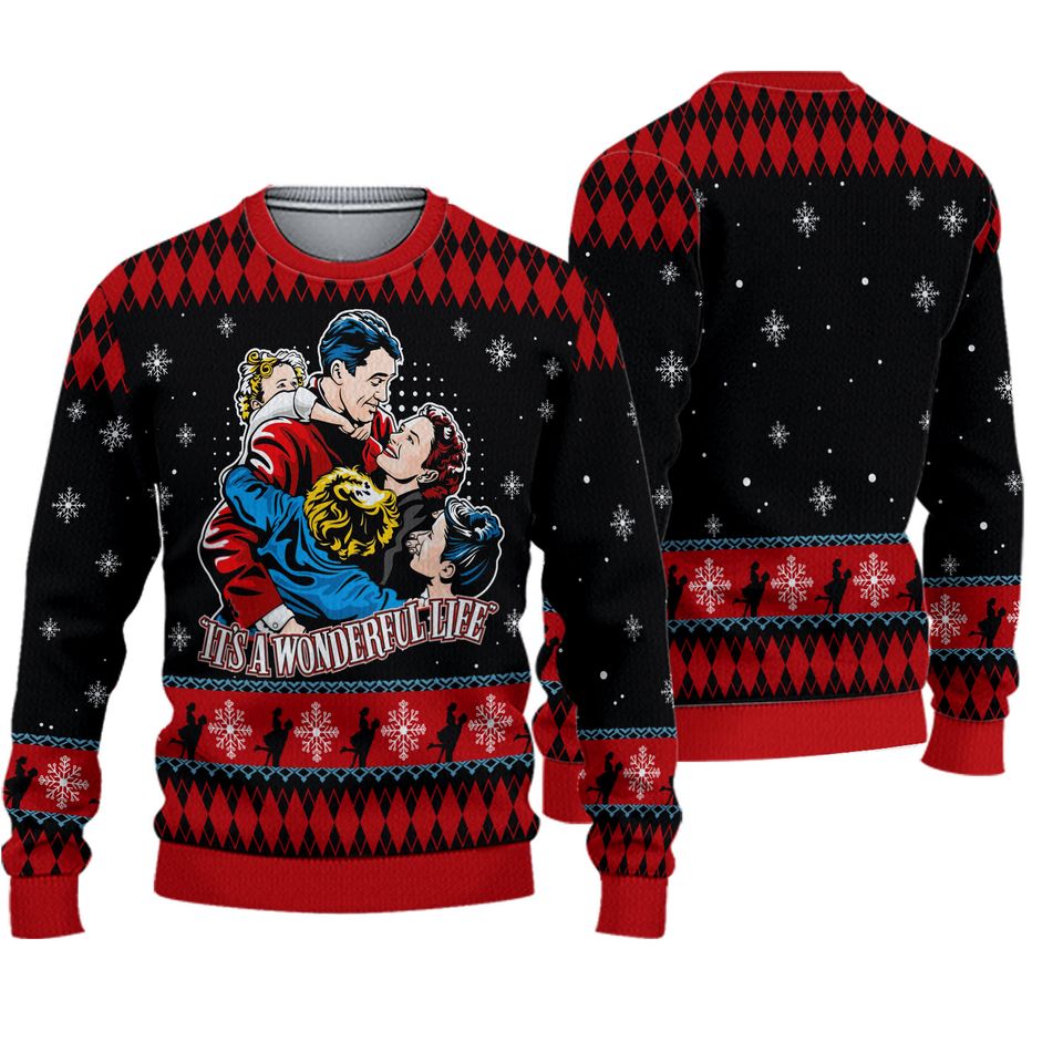 It's a Wonderful Life Ugly Sweater, Christmas Movie Sweater