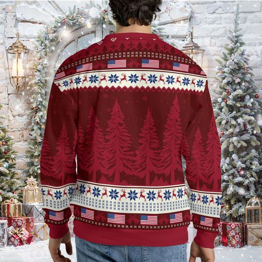 It's Beginning To Look A Lot Like I Told You So, Trump 2024 Ugly Sweater, Trump Supporters Christmas Sweater - Image 10