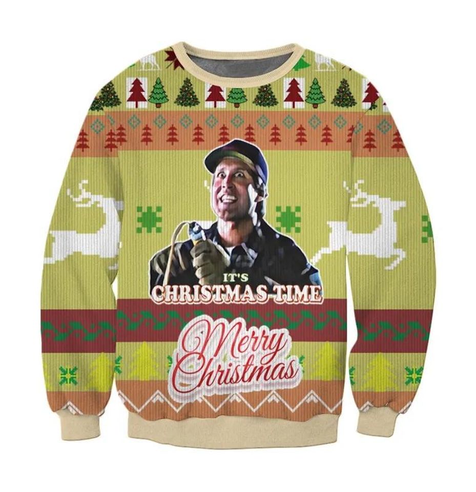 Its Christmas Time Ugly Sweater, Clark Griswold Ugly Christmas Sweatshirt