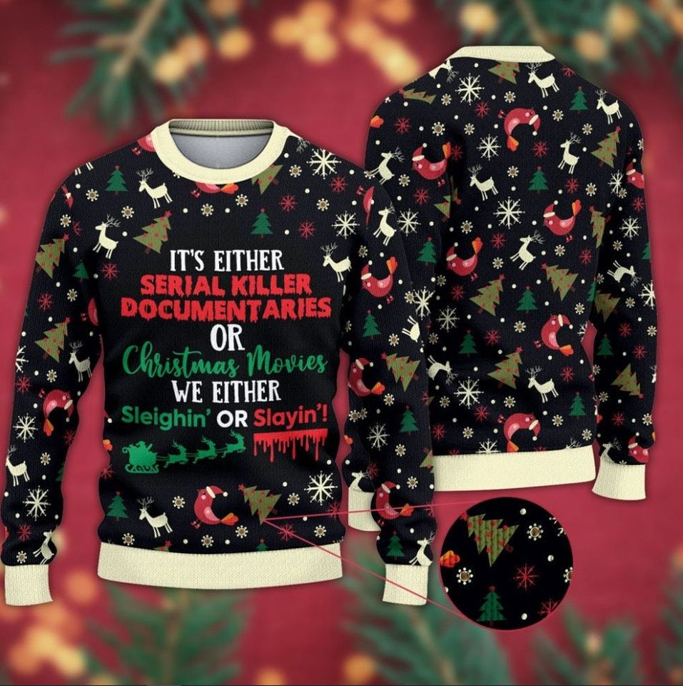 Its Either Serial Killer Documentaries 3D Sweater