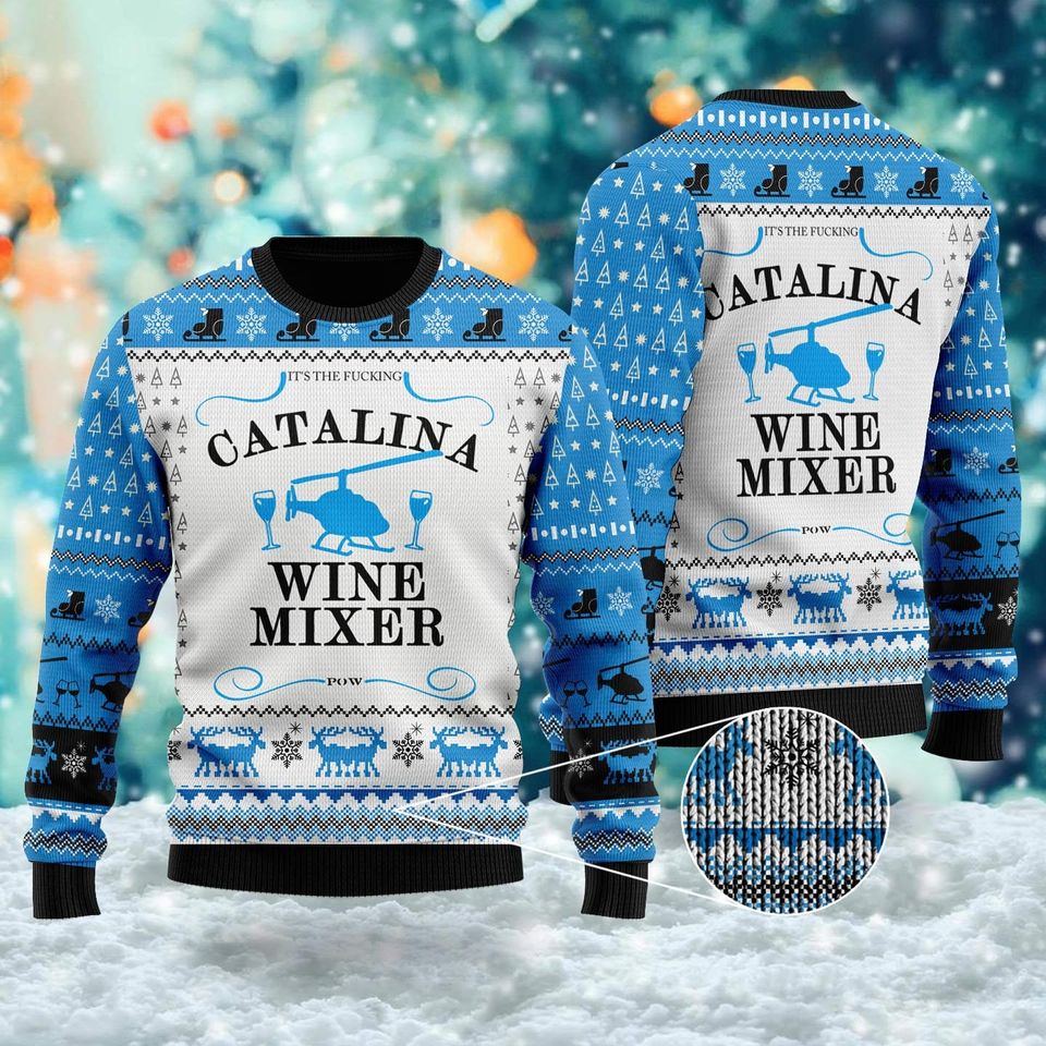 It's The Catalina Wine Mixer Ugly Christmas Sweater