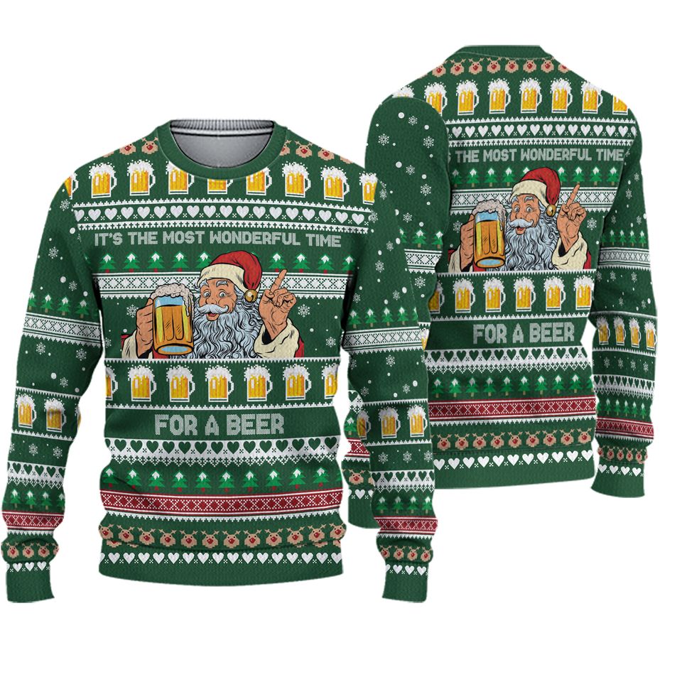 It's The Most Wonderful Occasion For A Beer Ugly Christmas Sweater