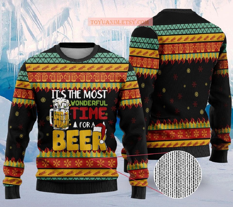 It's The Most Wonderful Time For A Beer Ugly Sweater