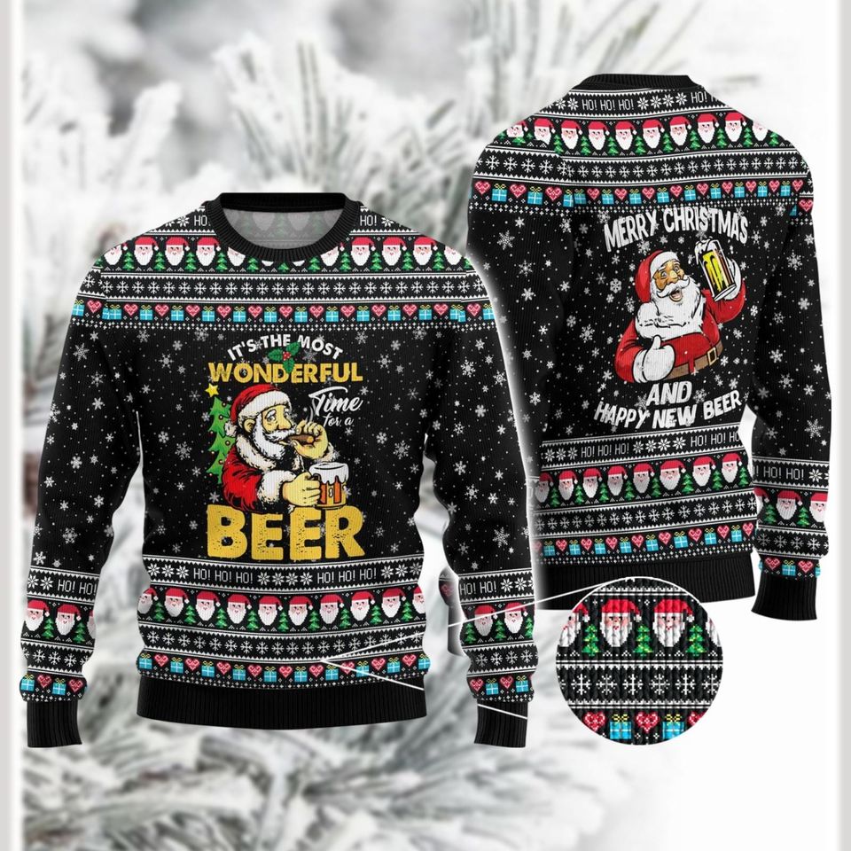 It's The Most Wonderful Time For a Year Sweater, Coor Mens Ugly Sweater
