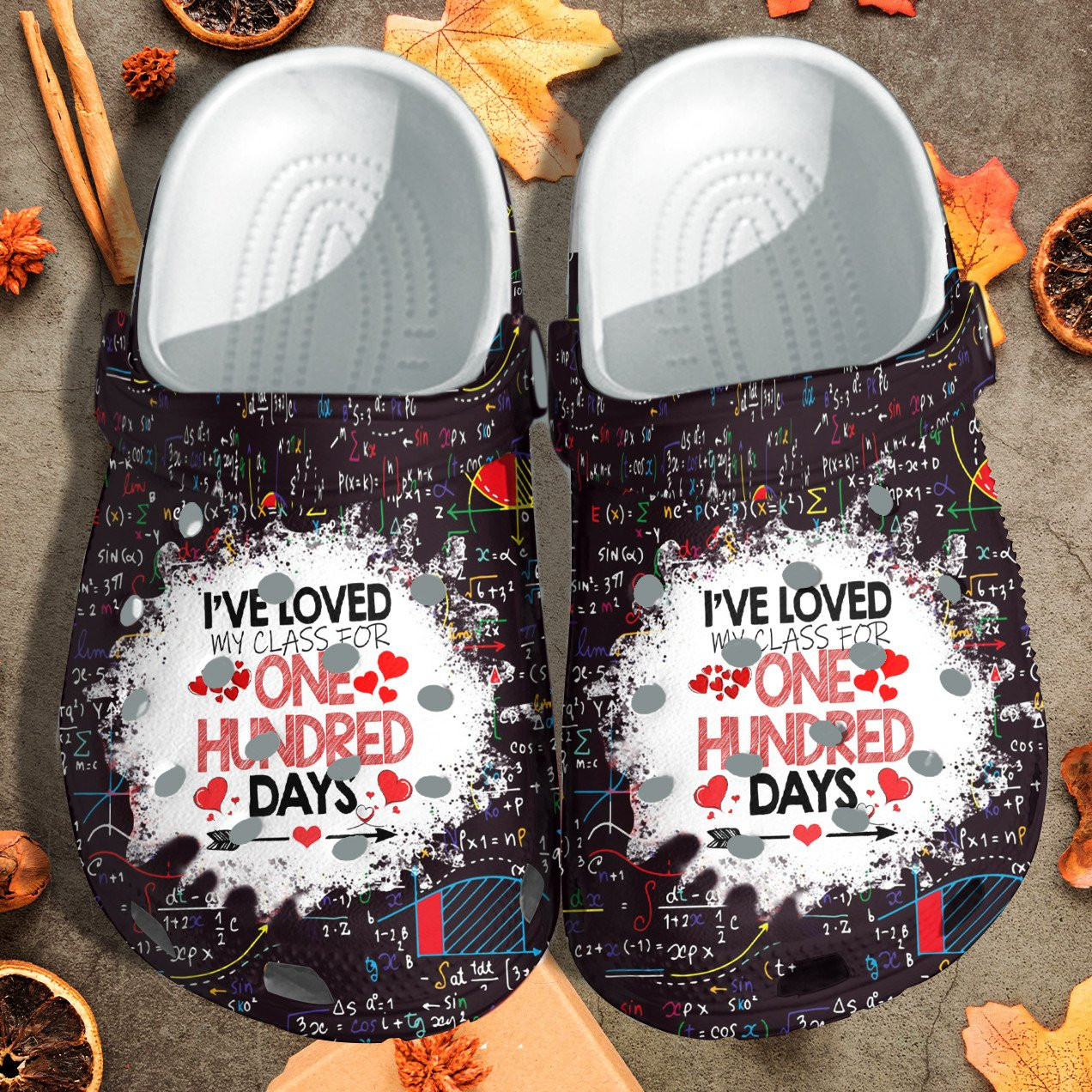 Ive Loved My Class For One Hundred Days Shoes Crocbland Clog Gift For Teacher Student