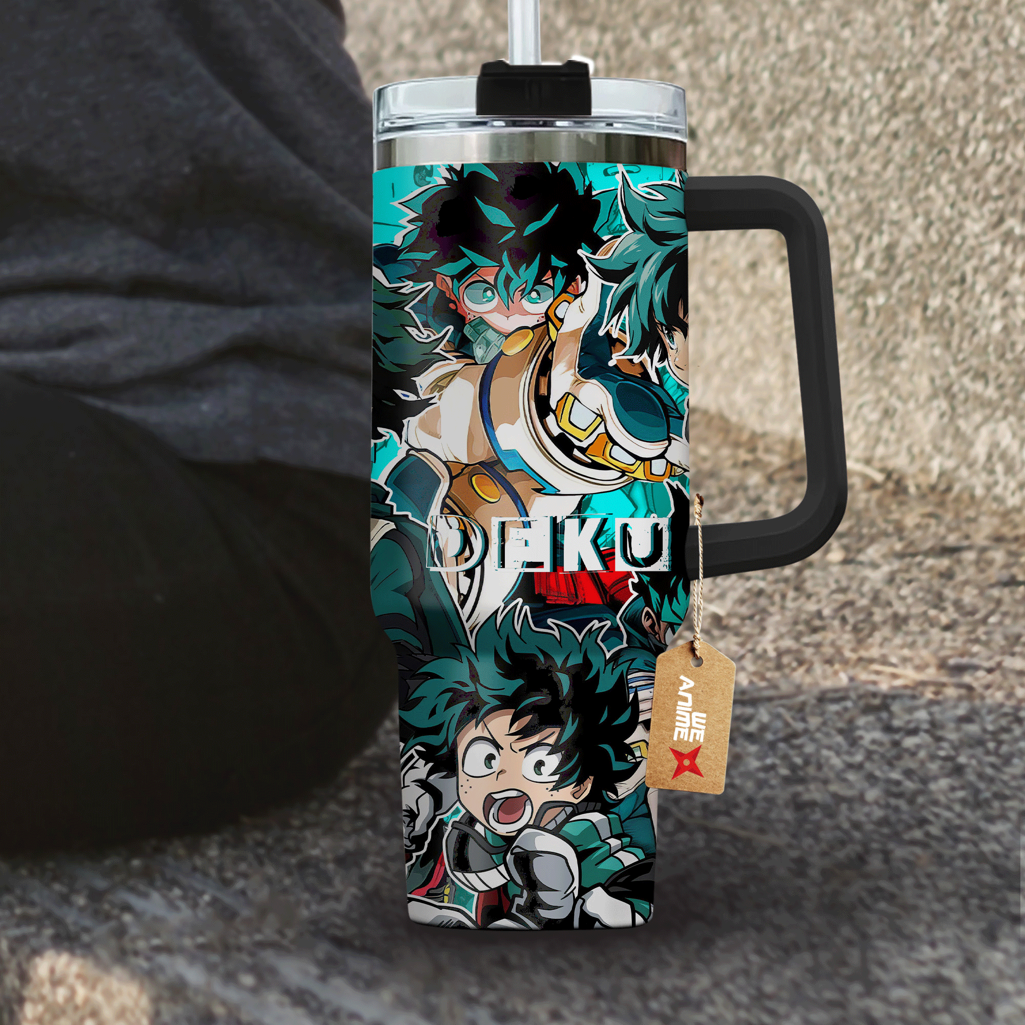 Izuku Midoriya Deku My Hero Academia Anime Custom Stanley Cup 40 oz 30 oz Tumbler With HandleTVC2301148 - Image 4