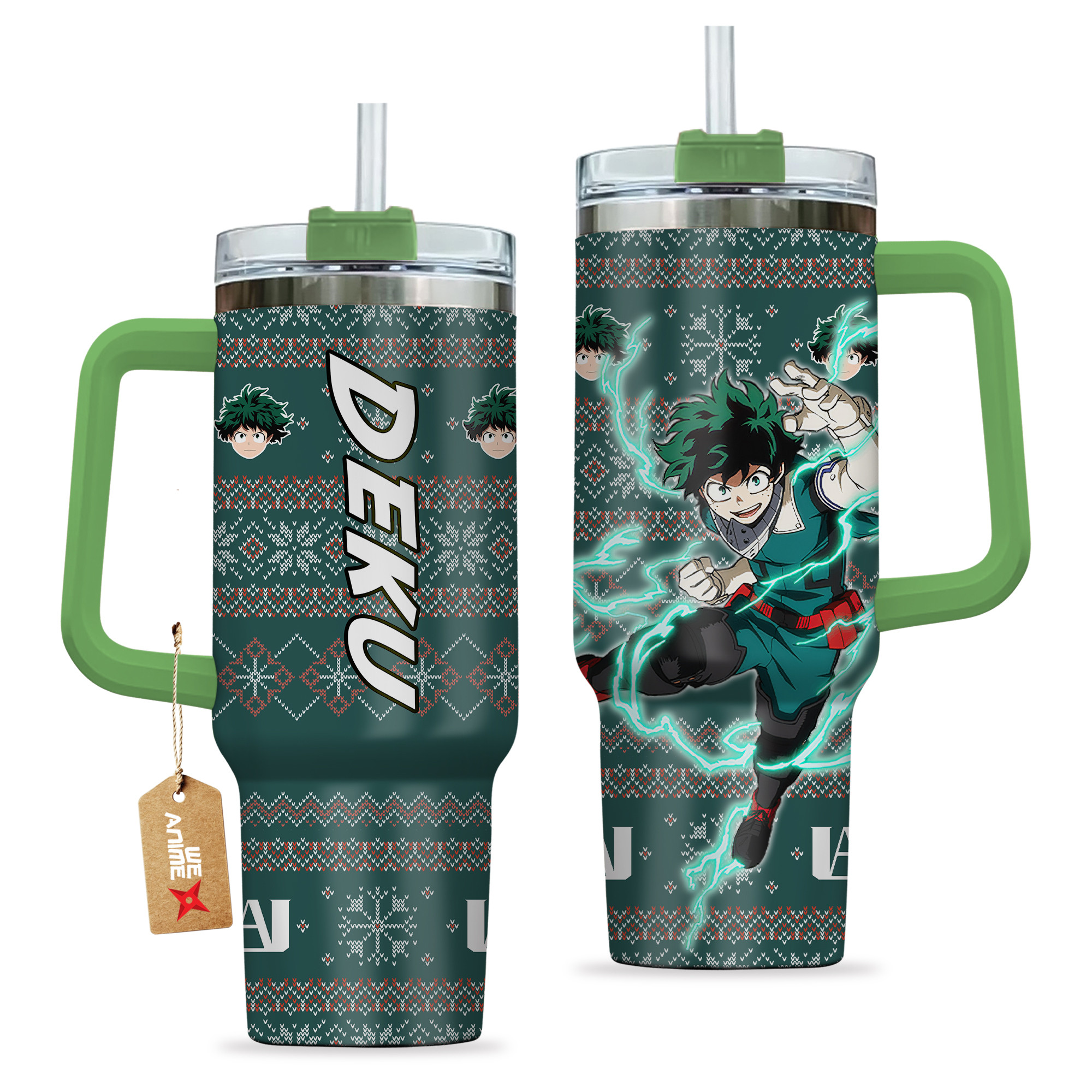 Izuku Midoriya Deku My Hero Academia Anime Custom Stanley Cup 40 oz 30 oz Tumbler With HandleTVC2301165 - Image 2