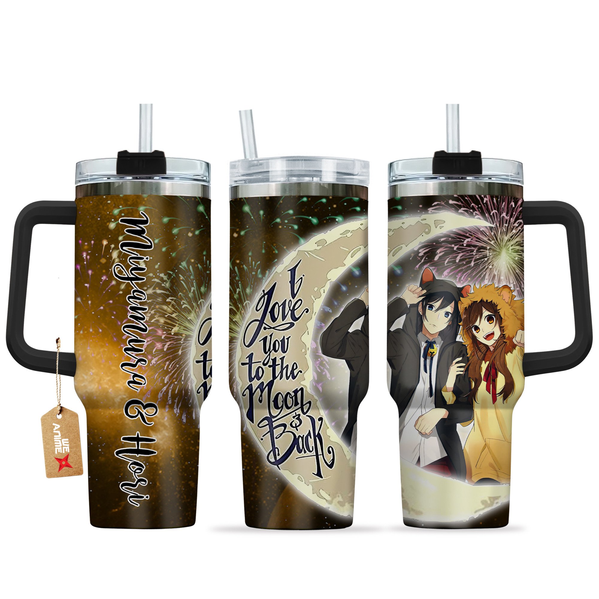 Izumi Miyamura & Kyouko Hori Horimiya Anime Valentine Custom Stanley Cup 40 oz 30 oz Tumbler With HandleTVC2301168