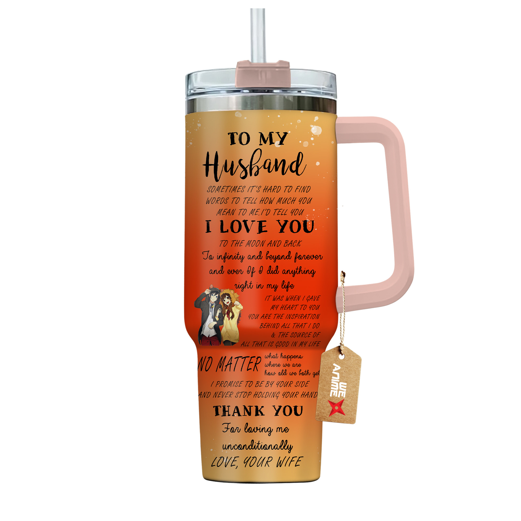 Izumi Miyamura & Kyouko Hori Horimiya Anime Valentine Custom Stanley Cup 40 oz 30 oz Tumbler With HandleTVC2301168 - Image 4