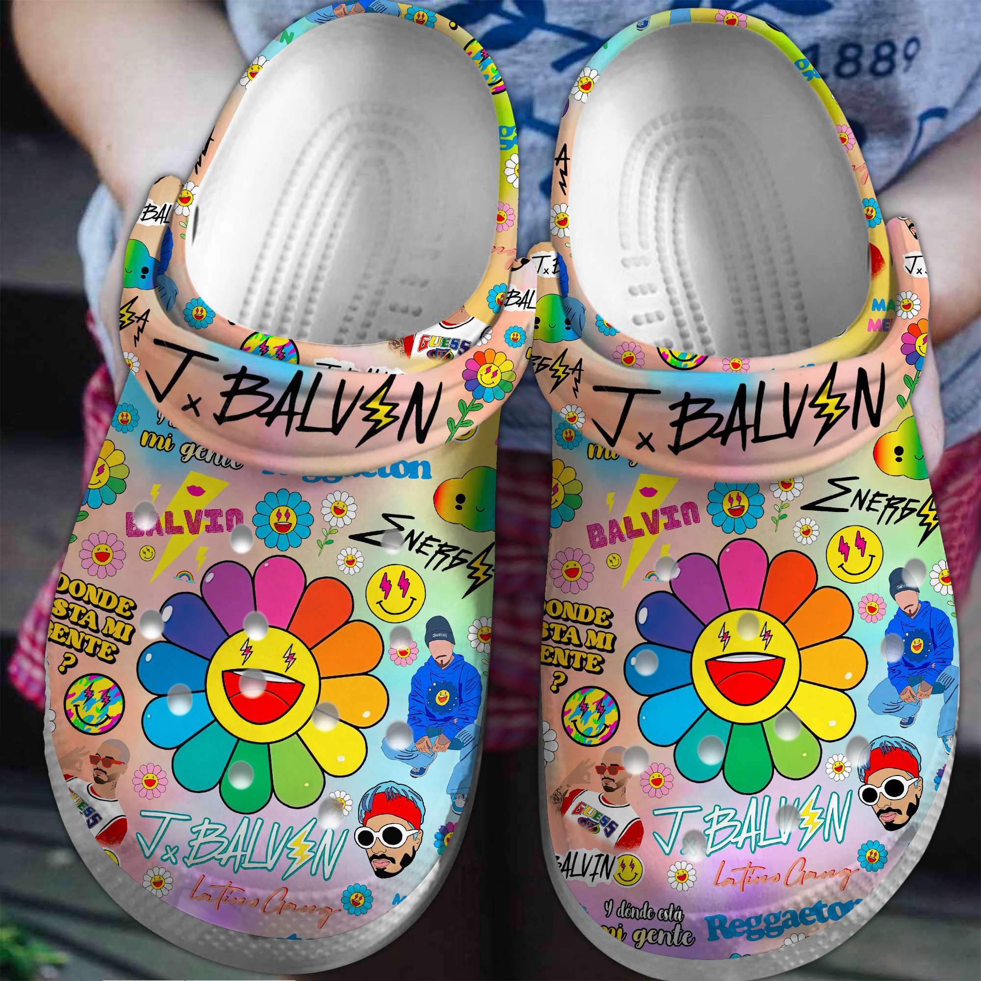 J Balvin Music Crocs Crocband Clogs Shoes Comfortable For Men Women and Kids