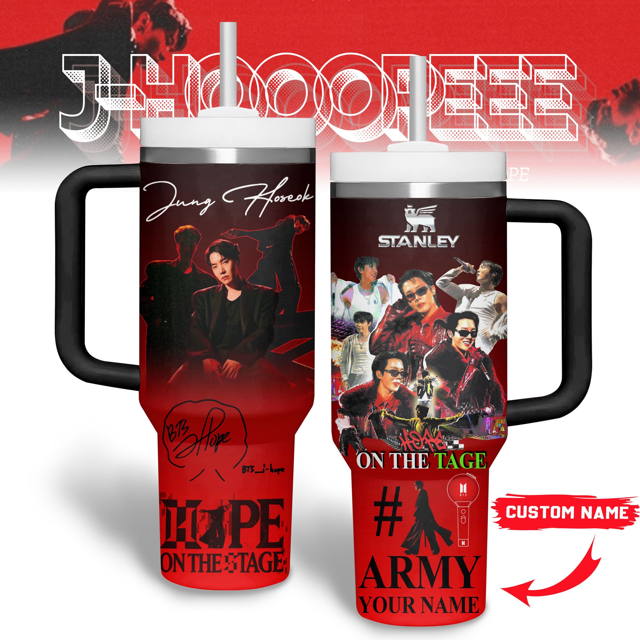 J-Hope BTS Music Custom Stanley Cup 40 oz 30 oz Tumbler With HandleTVC2301244