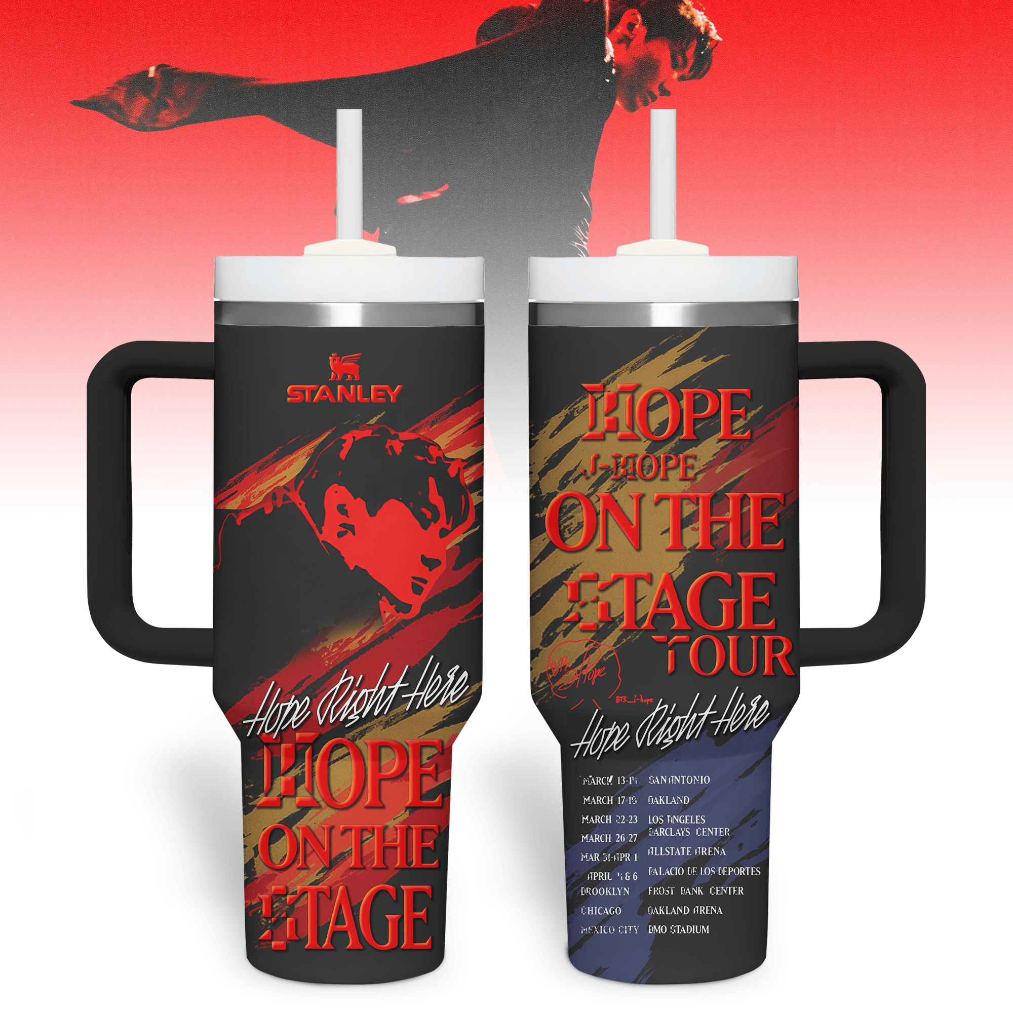J-Hope BTS Music Custom Stanley Cup 40 oz 30 oz Tumbler With HandleTVC2301279