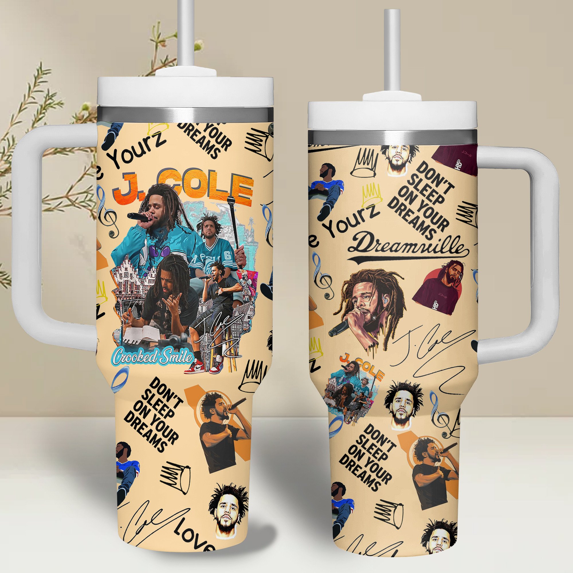 J. Cole Music Custom Stanley Cup 40 oz 30 oz Tumbler With HandleTVC2301264