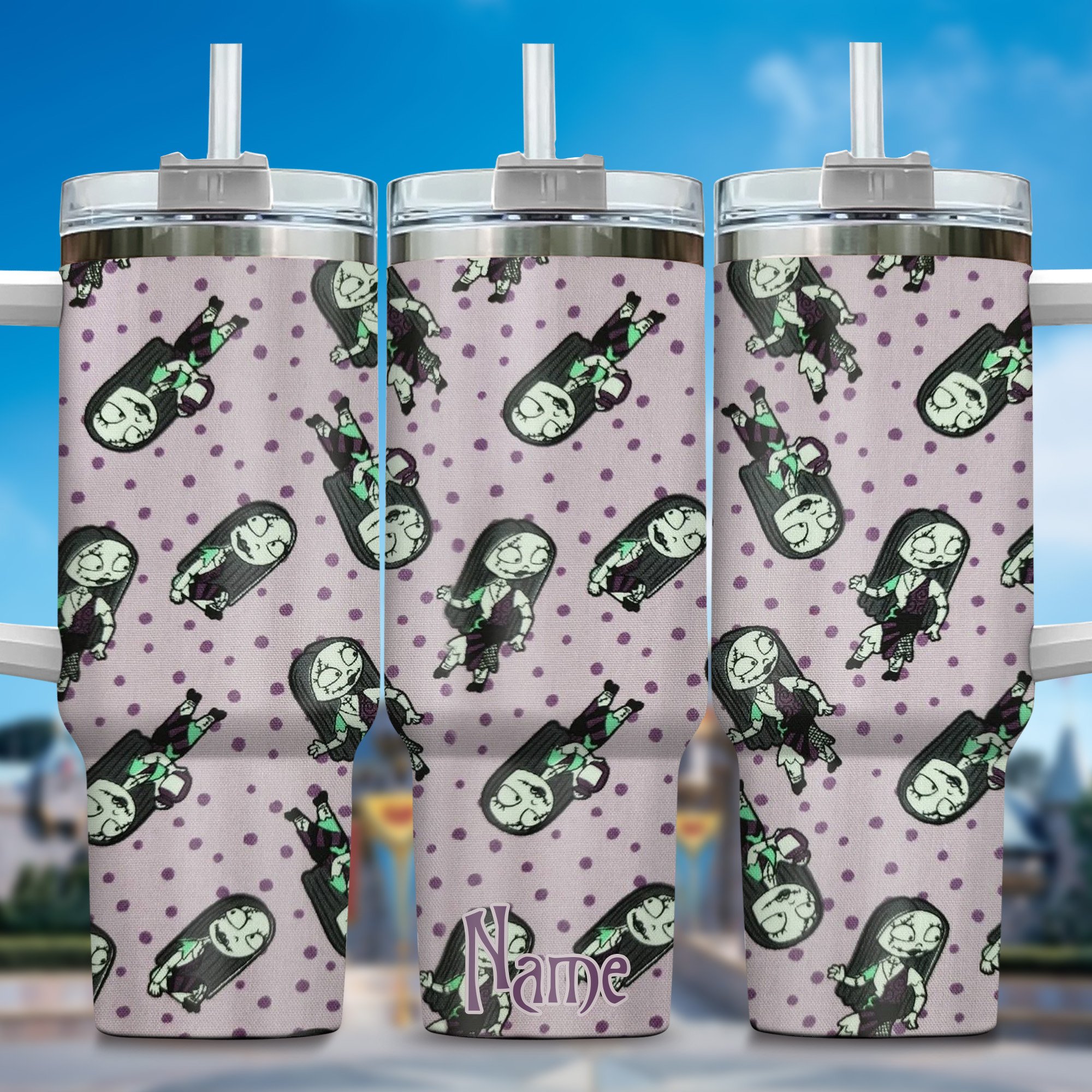 Jack and Sally Movies Custom Stanley Cup 40 oz 30 oz Tumbler With HandleTVC2301356
