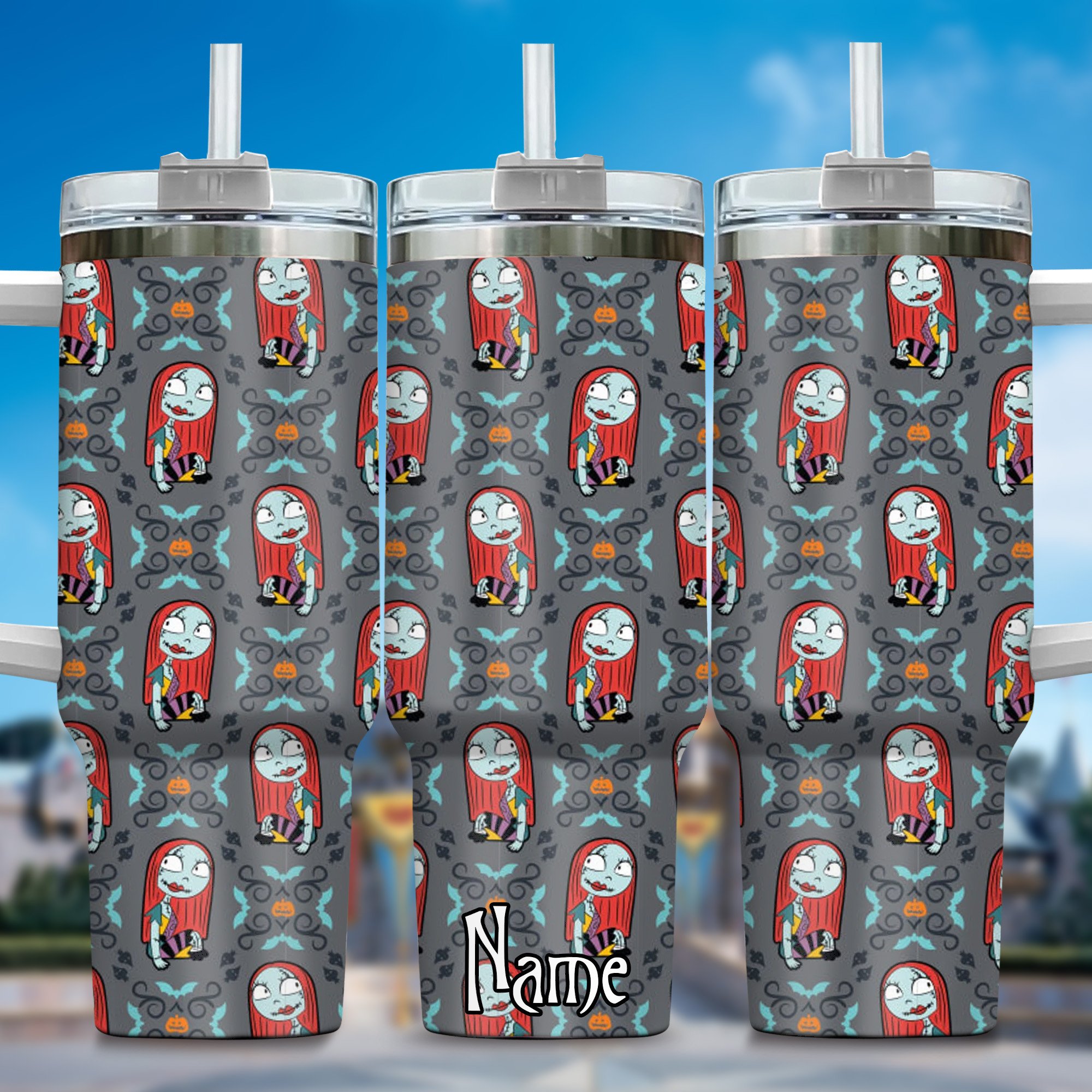 Jack and Sally Movies Custom Stanley Cup 40 oz 30 oz Tumbler With HandleTVC2301357