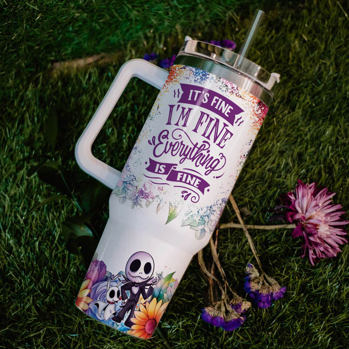 Jack and Sally The Nightmare Before Christmas Cartoon Custom Stanley Cup 40 oz 30 oz Tumbler With HandleTVC2301822 - Image 6