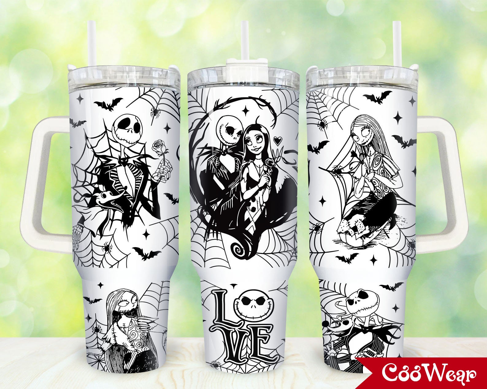 Jack And Sally The Nightmare Before Christmas Cartoon Custom Stanley Cup 40 oz 30 oz Tumbler With HandleTVC2301857