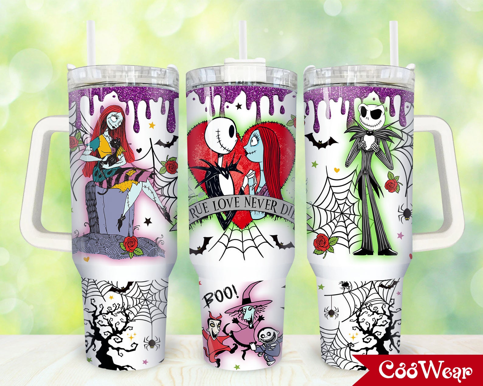 Jack And Sally The Nightmare Before Christmas Cartoon Custom Stanley Cup 40 oz 30 oz Tumbler With HandleTVC2301860