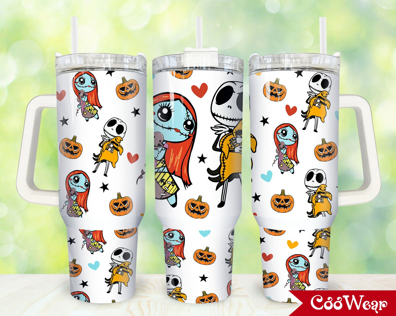 Jack And Sally The Nightmare Before Christmas Cartoon Custom Stanley Cup 40 oz 30 oz Tumbler With HandleTVC2301868