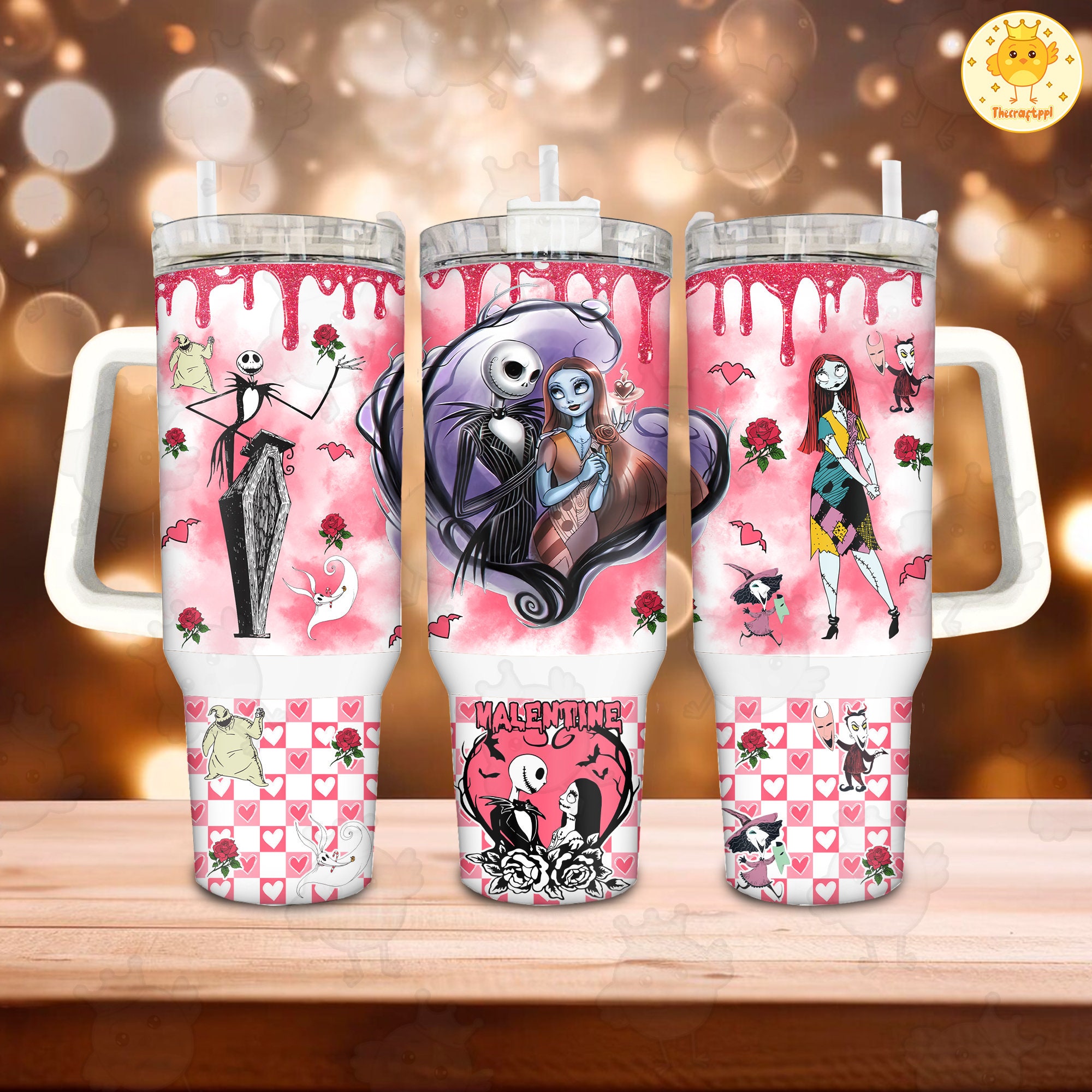 Jack And Sally The Nightmare Before Christmas Cartoon Custom Stanley Cup 40 oz 30 oz Tumbler With HandleTVC2301891