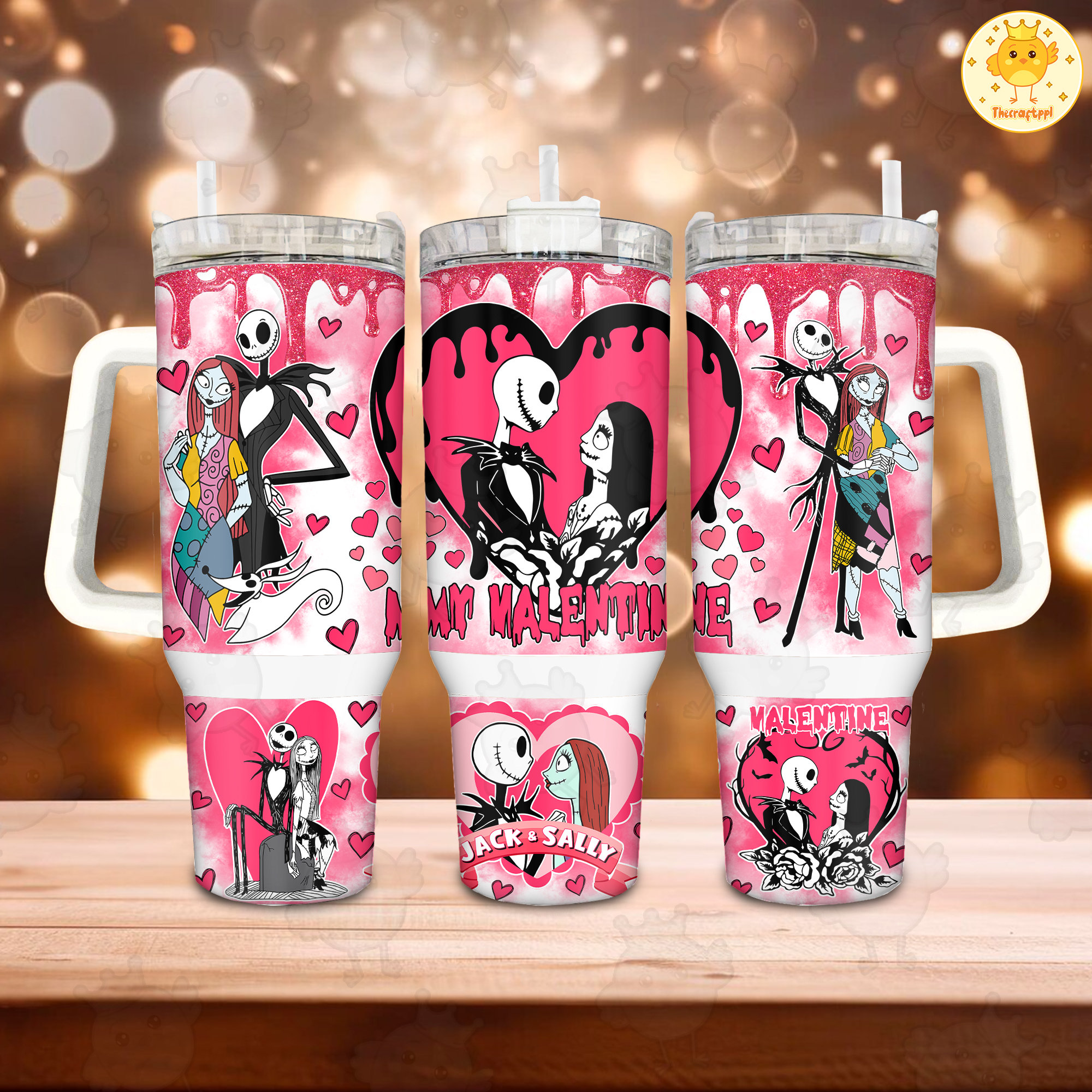 Jack And Sally The Nightmare Before Christmas Cartoon Custom Stanley Cup 40 oz 30 oz Tumbler With HandleTVC2301891