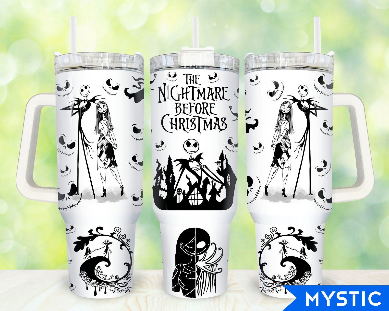 Jack And Sally The Nightmare Before Christmas Cartoon Custom Stanley Cup 40 oz 30 oz Tumbler With HandleTVC2301916