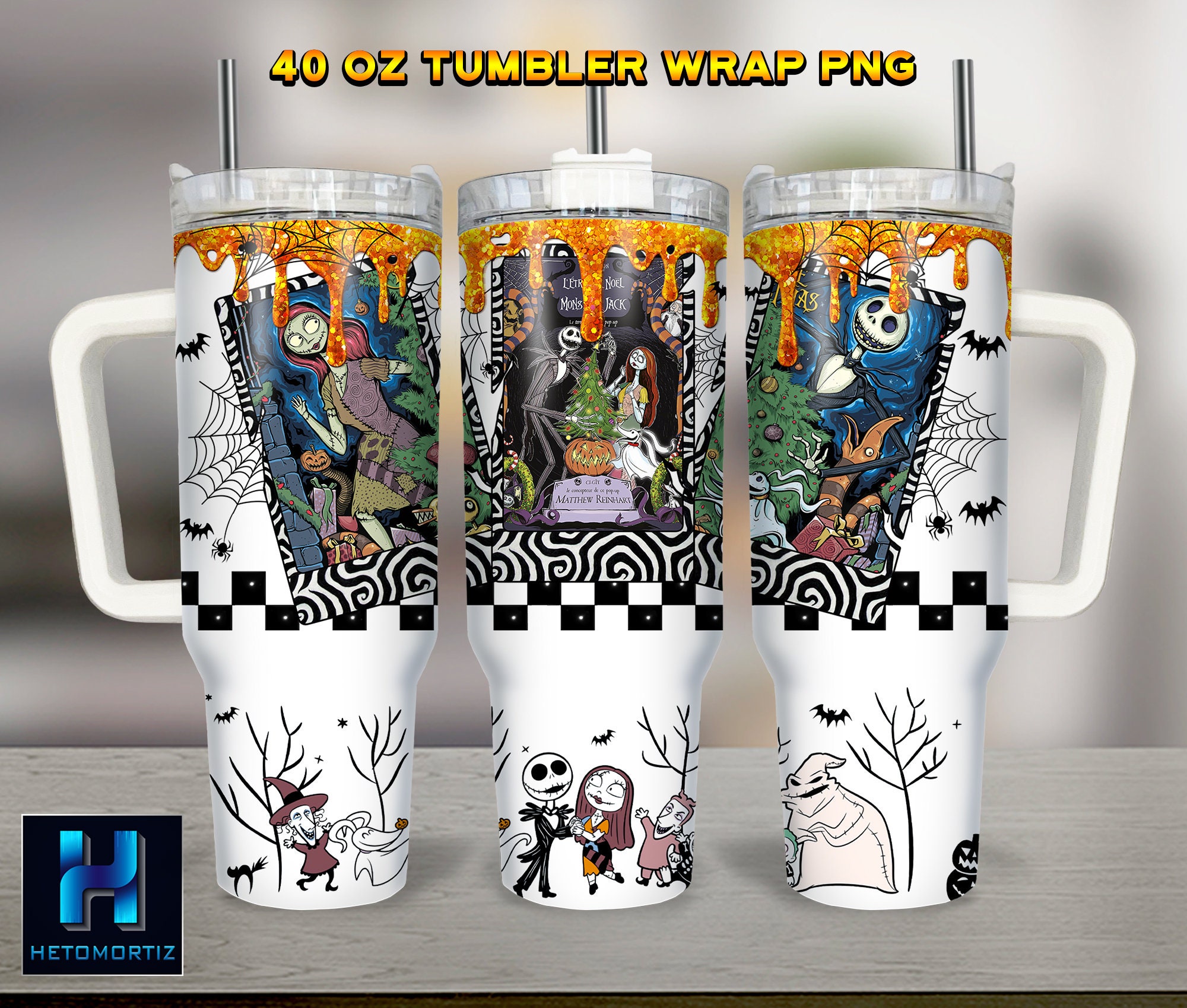 Jack And Sally The Nightmare Before Christmas Cartoon Custom Stanley Cup 40 oz 30 oz Tumbler With HandleTVC2301967