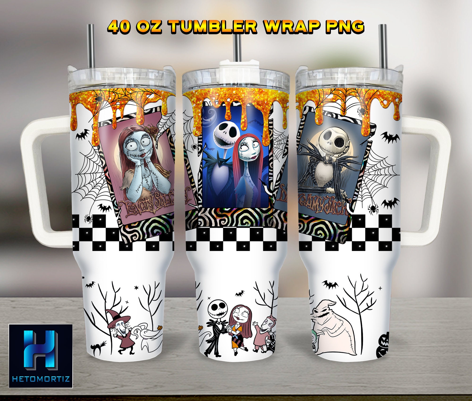 Jack And Sally The Nightmare Before Christmas Cartoon Custom Stanley Cup 40 oz 30 oz Tumbler With HandleTVC2301967