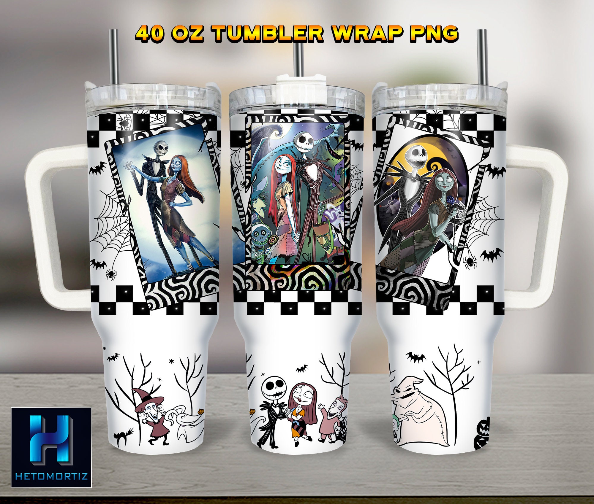 Jack And Sally The Nightmare Before Christmas Cartoon Custom Stanley Cup 40 oz 30 oz Tumbler With HandleTVC2301968