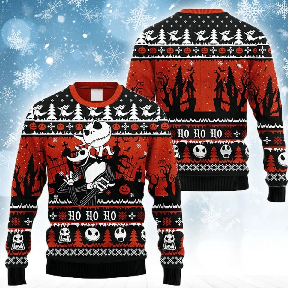 Jack Ho Ho Ho Christmas Sweater