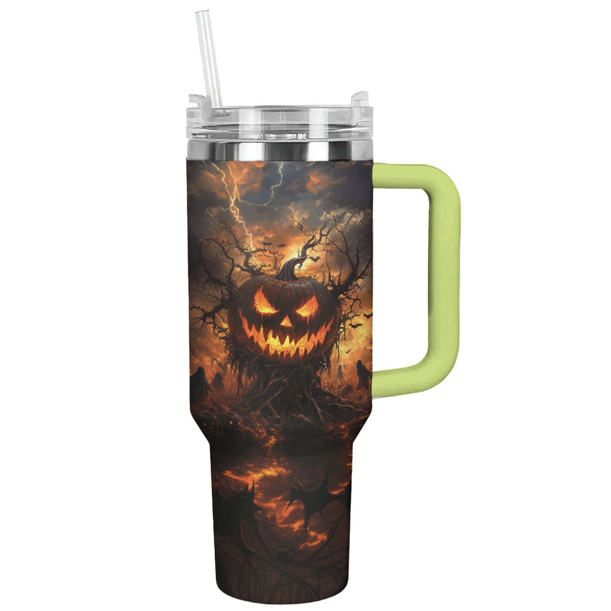 Jack-O’-Lantern On Halloween Custom Stanley Cup 40 oz 30 oz Tumbler With HandleTVC2301682 - Image 6