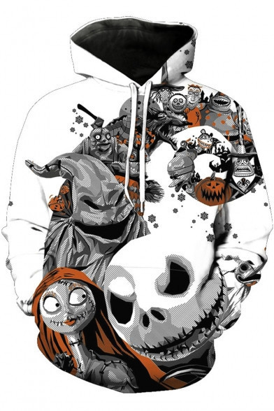 Jack Skellington 3D All Over Print Hoodie, Zip Hoodie