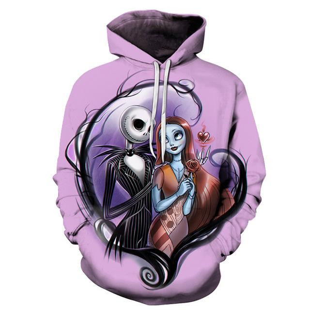 Jack Skellington 3D All Over Print Hoodie, Zip Hoodie