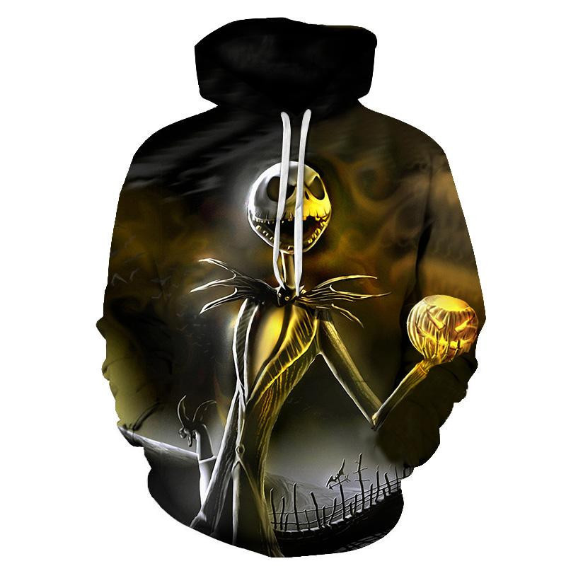 Jack Skellington 3D All Over Print Hoodie, Zip Hoodie