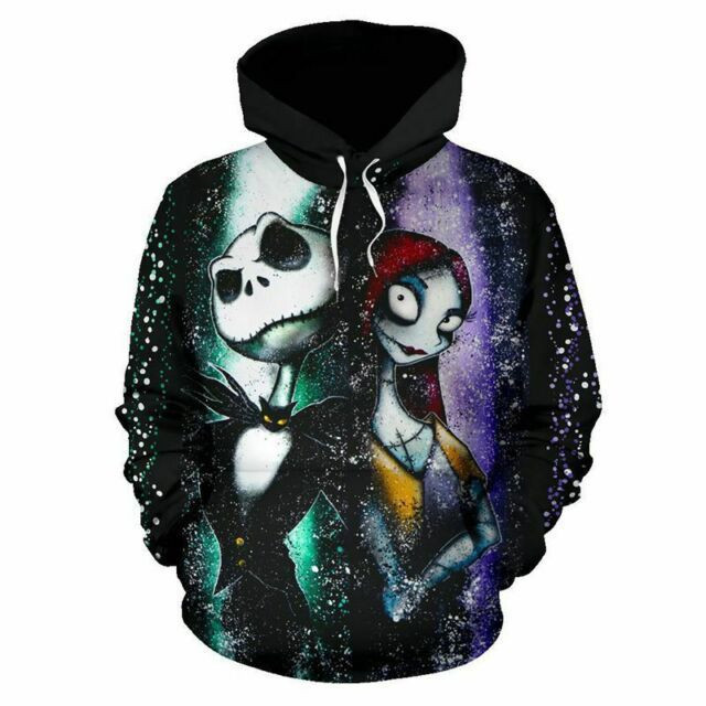 Jack Skellington 3D All Over Print Hoodie, Zip Hoodie