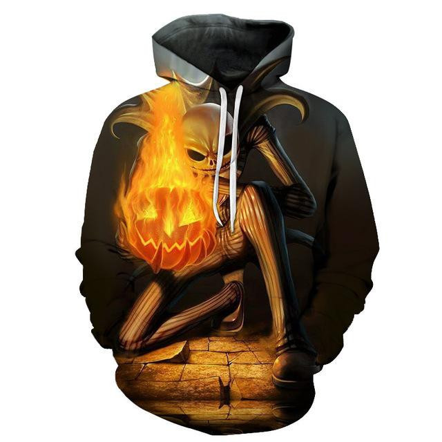 Jack Skellington 3D All Over Print Hoodie, Zip Hoodie
