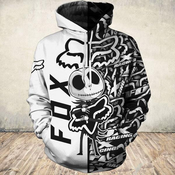 Jack Skellington 3D All Over Print Hoodie, Zip Hoodie