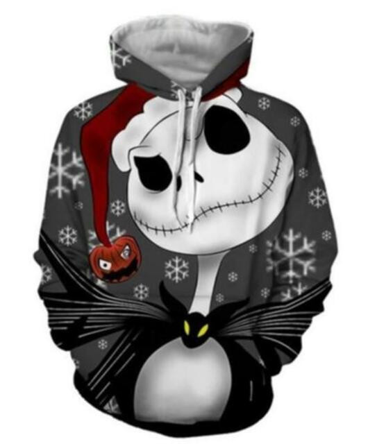 Jack Skellington 3D All Over Print Hoodie, Zip Hoodie