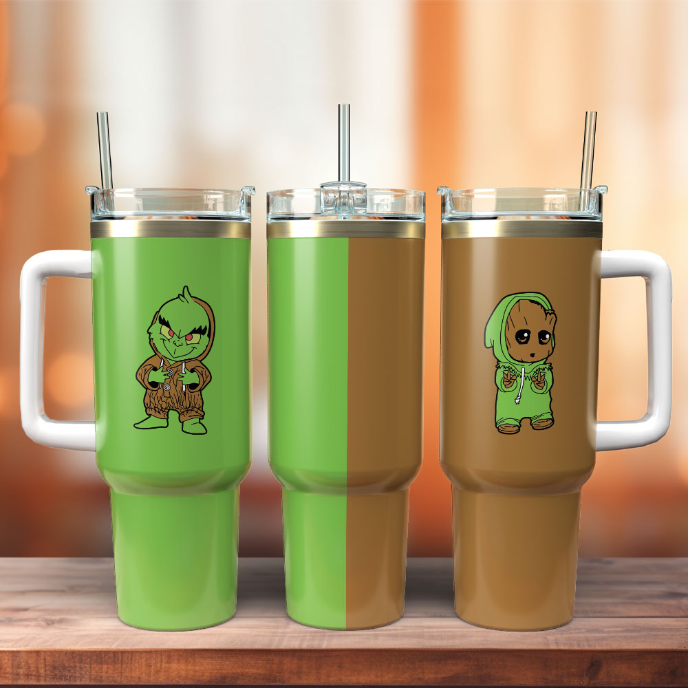 Jack Skellington And Grinch Christmas Cartoon Custom Stanley Cup 40 oz 30 oz Tumbler With HandleTVC2301252
