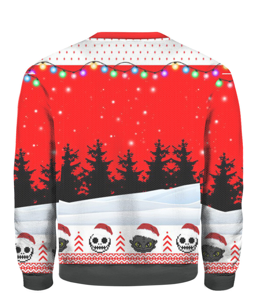 Jack Skellington And Toothless Ugly Christmas Sweater Adult 3D Funny Matching for family - Image 3